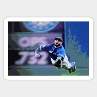 Kevin Pillar Takes a Dive Sticker